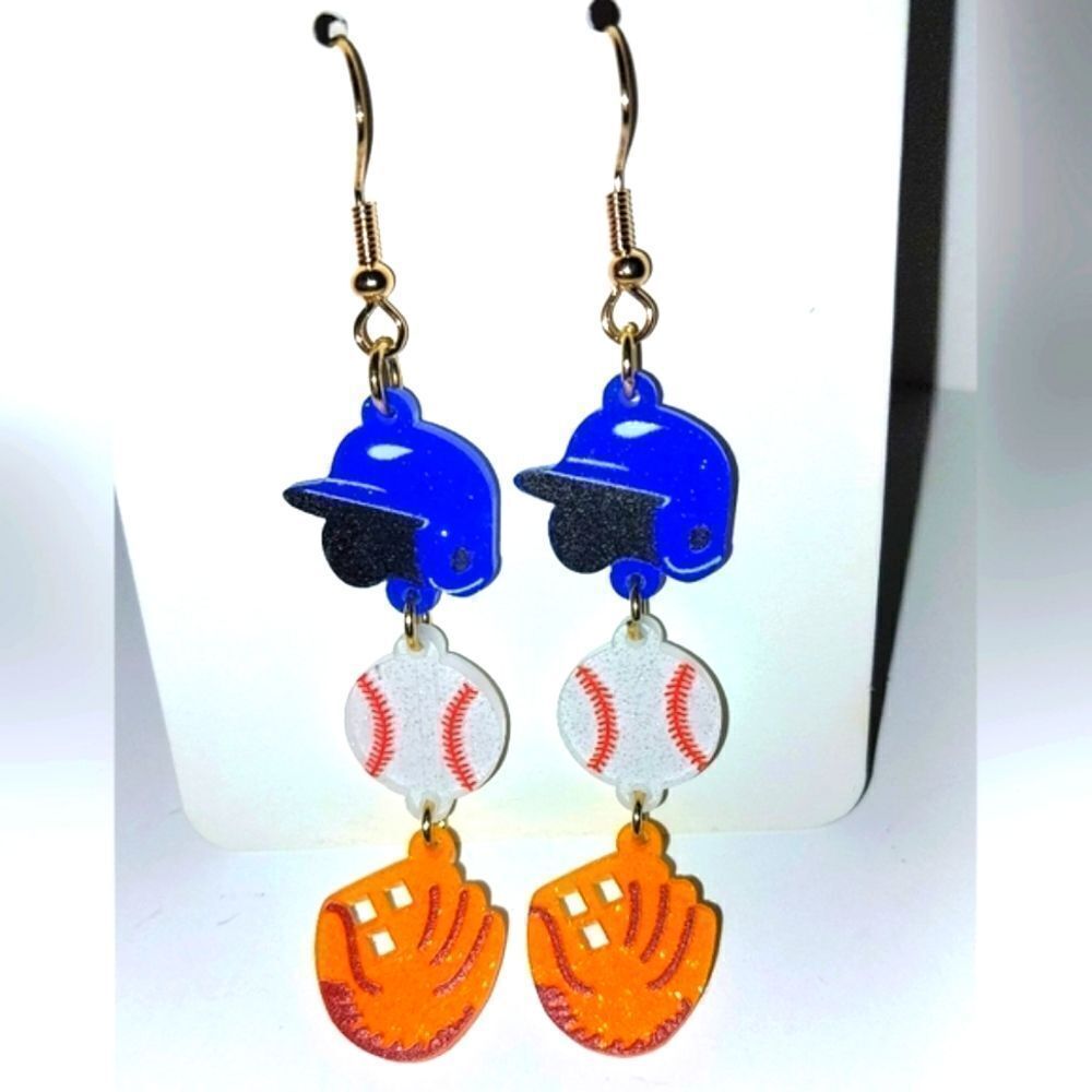 Ladies Super cute sports dangle earrings